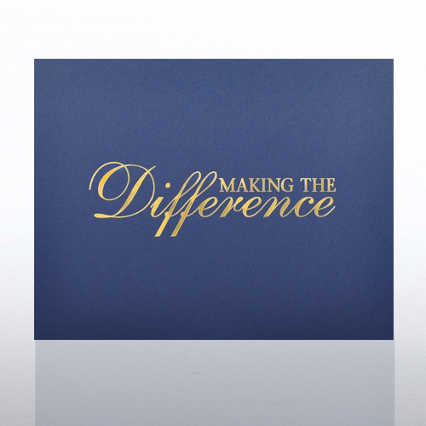 Foil Certificate Cover - Making the Difference